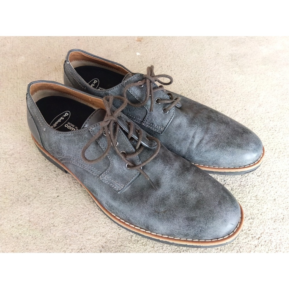 Clarks Men's Grey Microsuede Derby Shoes sz 9